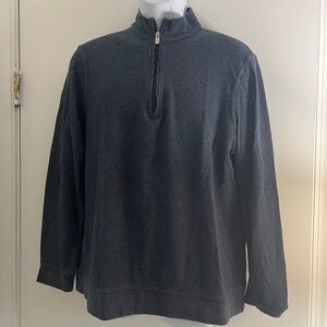 Magaschoni Mens 1/4‎ Zip Sweater Size Medium